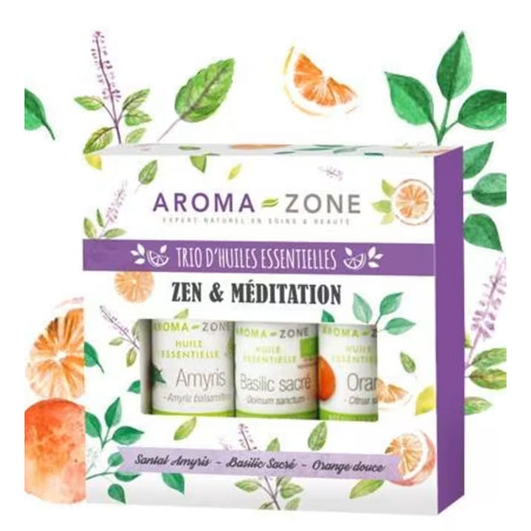 Aroma Zone - 有機精油三重奏｜Zen & Meditation 禪宗與冥想｜3支 各 10ml - 平行進口