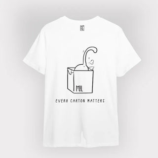 Mil Mill 喵坊 - 預訂|喵坊Tee (紙箱喵喵款 - 白色)