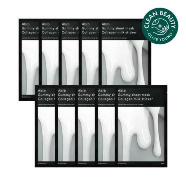 Abib - 口香糖面膜 Collagen milk sticker 10片 - 平行進口