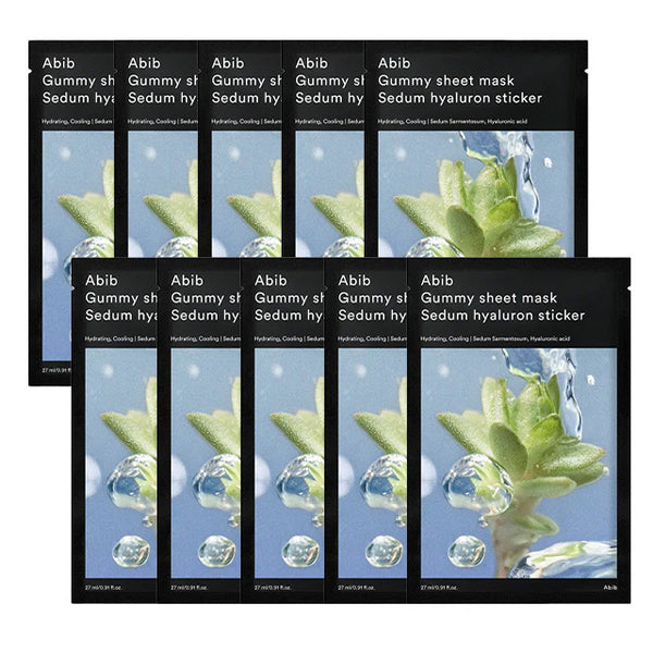 Abib - 口香糖面膜 Sedum Hyaluron sticker 10片 - 平行進口