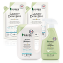 Pipper Standard - 【尤加利洗衣3件套裝G】天然洗衣液、洗衣液補充裝 2 包、萬用去霉去漬劑