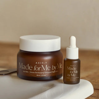 AXIS-Y - 【Ay&me 系列】Biome Recharging Night Renewal Set 晚間益生煥膚組合裝 (晚霜 80ml  + 滋養液 7ml )|Vegan 純素配方 - 平行進口