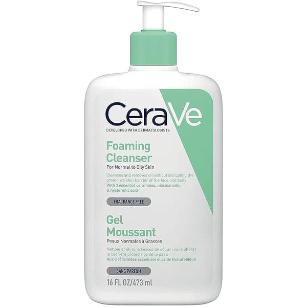 CeraVe - 清爽泡沫潔膚露 Foaming Cleanser 473ml (包裝隨機)- 平行進口