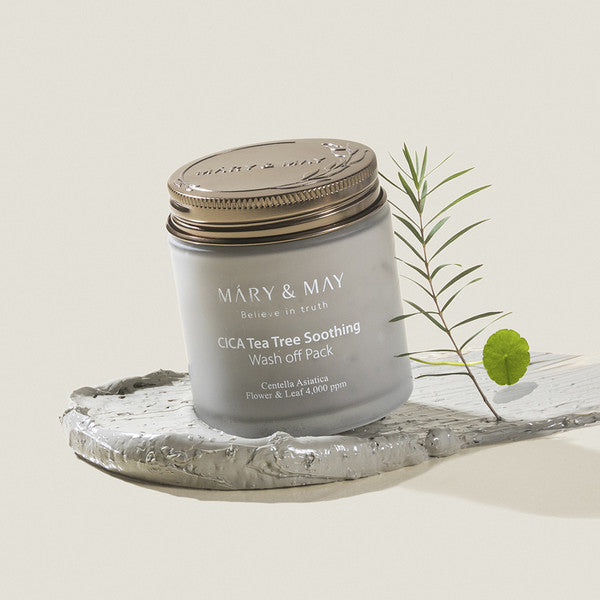 Mary & May - 積雪草 + 茶樹降紅消炎泥膜 | Vegan 純素配方 125g - 平行進口