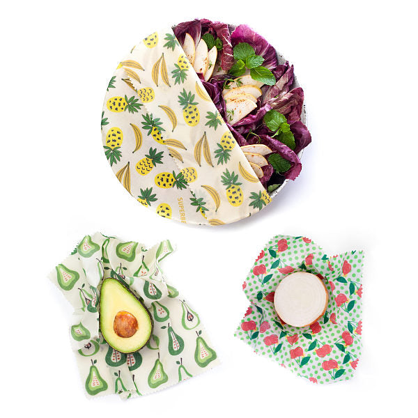 SuperBee - Beeginner Wax Wraps 蜂蠟保鮮布套裝|五色可選