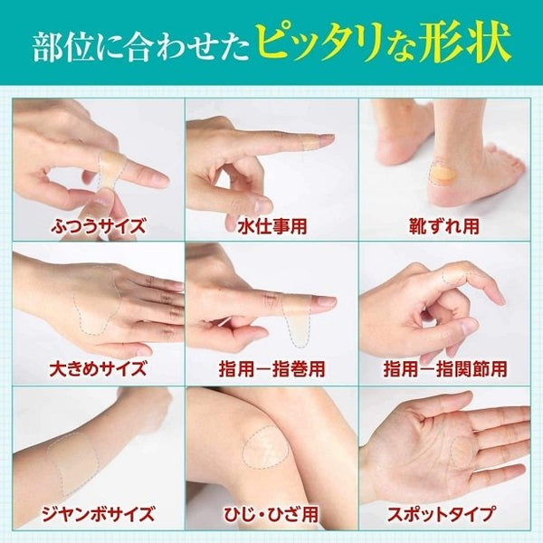 BAND-AID - 超強癒合人工皮防水膠布|膝蓋用 80 x 50mm 3片 - 平行進口