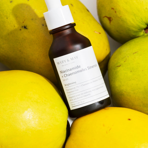 Mary & May - Niacinamide + Chaenomeles Sinensis Serum 煙酰胺 + 木瓜亮白精華液 | Vegan 純素配方 30ml - 平行進口