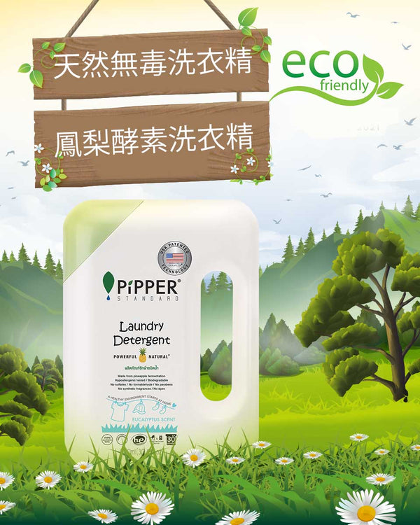 PiPPER Standard - 天然菠蘿酵素 洗衣液 900ml | 尤加利葉香