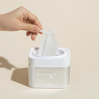 Mary & May - Niacinamide Vitamin C Brightening Mask Pack 煙酰胺 +維他命C美白補濕面膜| Vegan 純素配方 30 塊 - 平行進口
