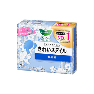 Kao 花王 - 樂而雅 完美風格透氣護墊 14cm 72枚入｜無香料 - 平行進口