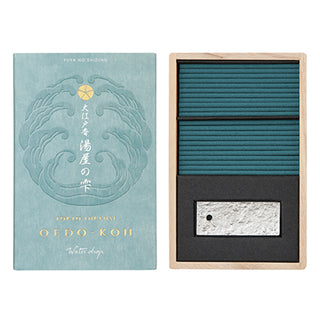 日本香堂 - 大江戶香|江戶湯屋之泉 香氣線香|60支 42g 連香架 - 平行進口