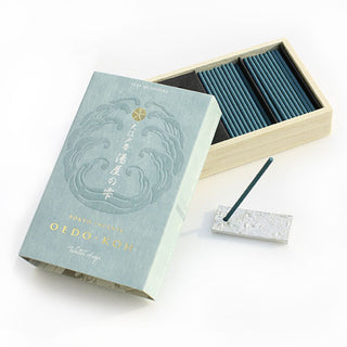 日本香堂 - 大江戶香|江戶湯屋之泉 香氣線香|60支 42g 連香架 - 平行進口