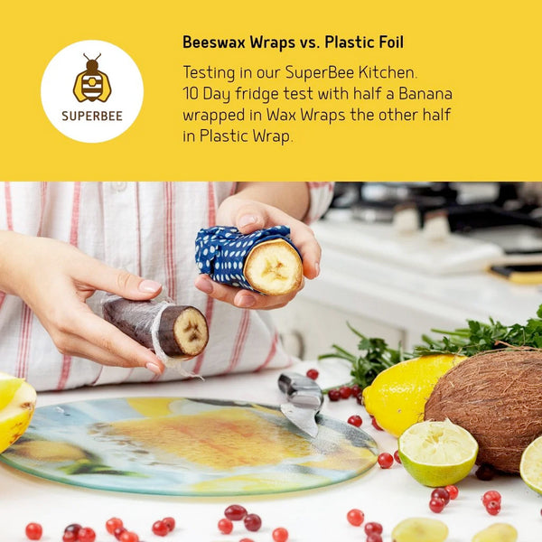 SuperBee - Beeginner Wax Wraps 蜂蠟保鮮布套裝|五色可選