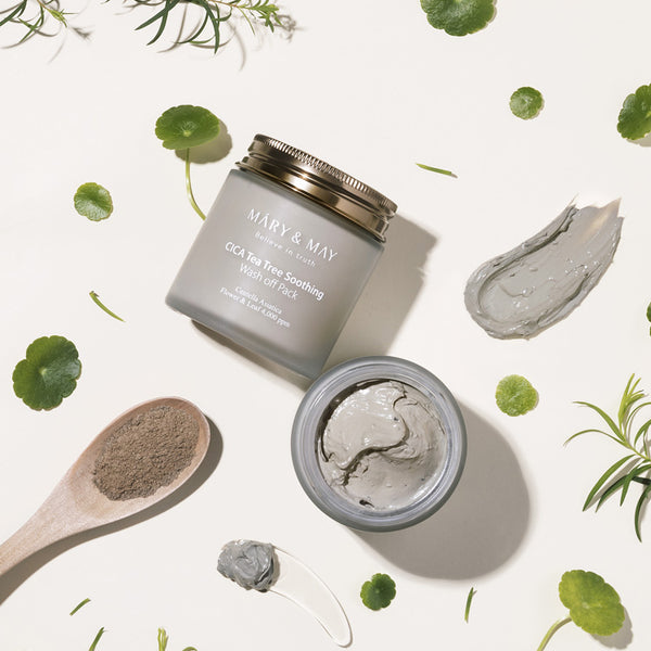 Mary & May - 積雪草 + 茶樹降紅消炎泥膜 | Vegan 純素配方 125g - 平行進口