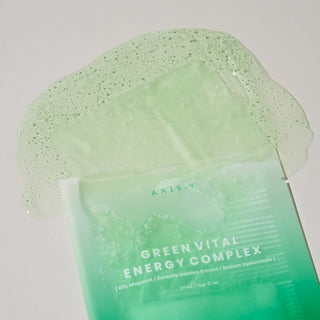 AXIS-Y -  61% Mugwort Green Vital Energy Complex Sheet Mask 61%艾草冰感植物纖維面膜 (1box /5pcs) - 平行進口