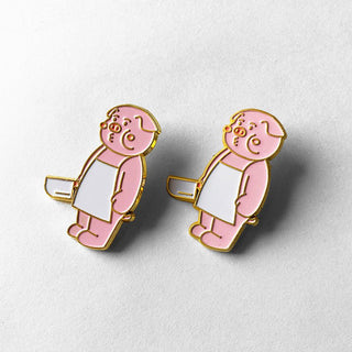 cheeky cheeky - 厚面豬金屬徽章