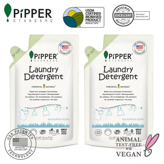 PiPPER Standard -【2包】天然洗衣液補充裝 750ml|尤加利葉香