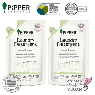 PiPPER Standard -【2包】天然洗衣液補充裝 750ml|檸檬草香