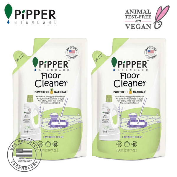 PiPPER Standard -【2包】天然菠蘿酵素地板清潔劑 700ml | 薰衣草香 寶寶與毛孩安全選擇