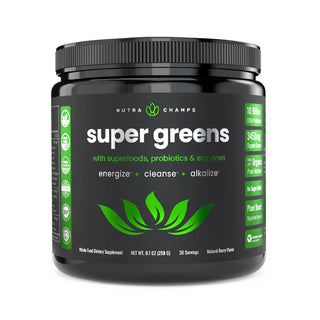 NutraChamps - 【預售 4月底到貨】Super Greens 超級綠粉蔬菜粉 258g - 平行進口