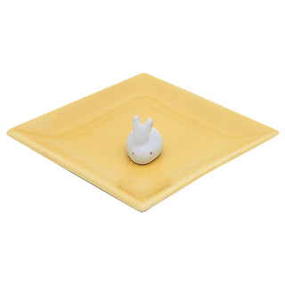 日本香堂 - 黃色小白兔線香座 線香碟 - 平行進口