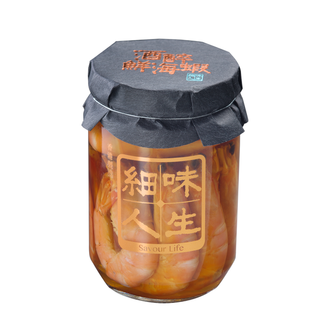 細味人生 - 港式經典酒醉鮮海蝦 (500g)｜香港製造・秘製花雕醇香・肉質爽嫩