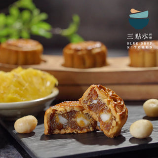 三點水 - 預訂｜土鳳梨夏威夷果仁月餅禮盒｜四個裝