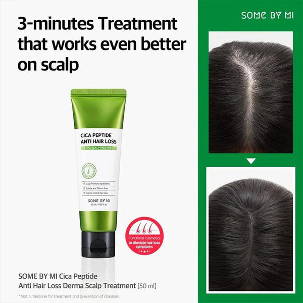 SOME BY MI - 【防掉髮系列】積雪草肽防掉髮毛囊護髮膜 Cica Peptide Anti Hair Loss Derma Scalp Treatment 50ml - 平行進口