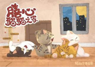 膳心小館 - 【中秋早鳥預訂】「貓貓之家」迷你流心奶皇月餅 (一盒六件裝)｜貓奴生活日常插畫 義賣助流浪貓｜香港製造