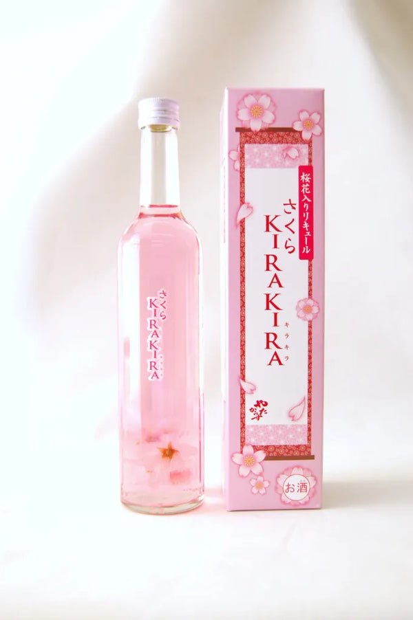 吉野物語 - 櫻花酒 500ml ｜日本北岡本店 含有花瓣整朵櫻花利口酒