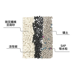 dah - 活性碳豆腐混合貓砂 7L/2.8 kg
