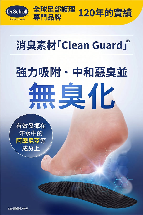 Dr. Scholl - 爽健 強效除臭抗菌鞋墊 一對  | 可剪裁 男女通用