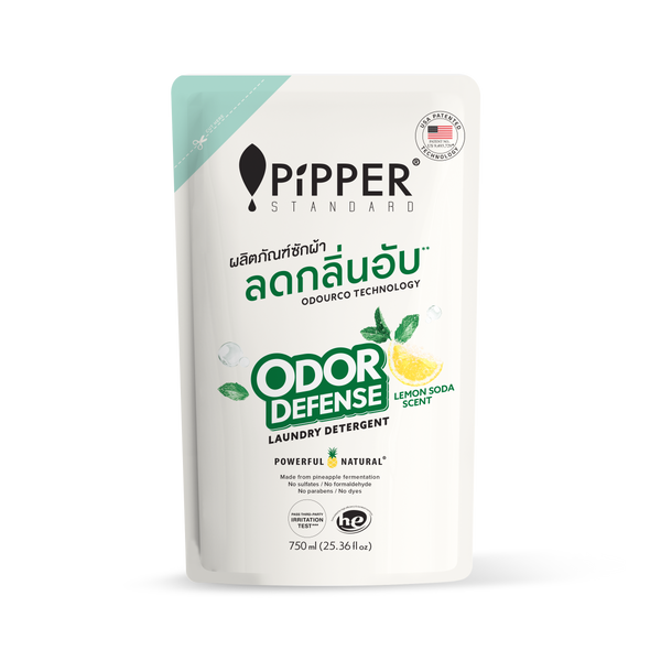 PiPPER Standard - 【2包】【強效抗異味】天然鳳梨酵素洗衣液 750ml (檸檬蘇打香) | 嬰幼兒敏感肌適用