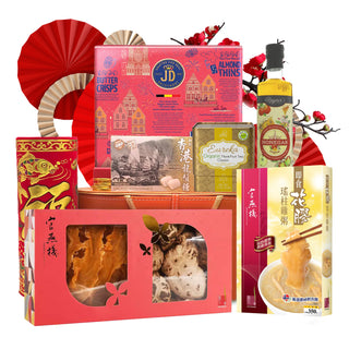 同人辦館 - 馬年賀歲官燕花膠歐陸養生皮盒禮籃