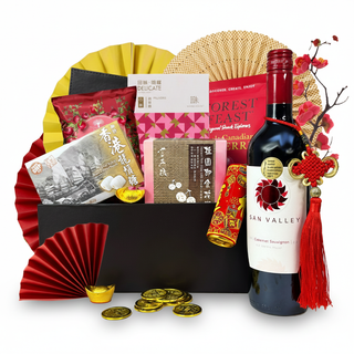同人辦館 - 極品養生花膠龍鬚糖賀歲紅酒禮籃