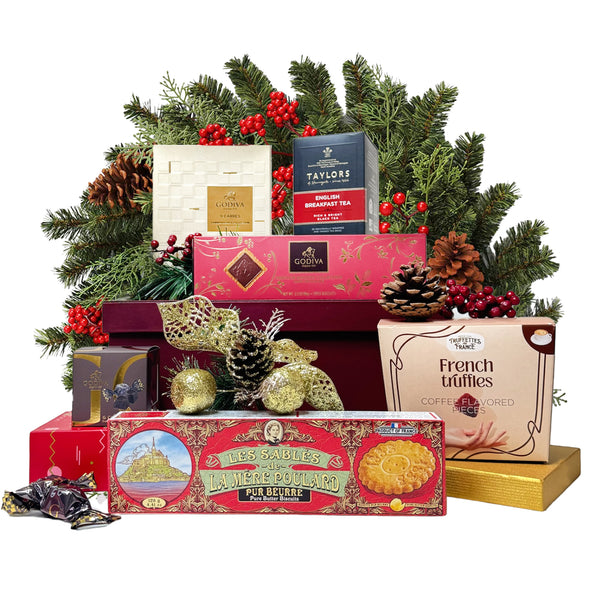 同人辦館 - 歐洲宮廷朱古力茶香聖誕禮籃