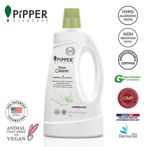 Pipper Clean PiPPER Standard - 天然菠蘿酵素地板清潔劑 800ml | 薰衣草香 | 同人辦館 Our HK Mall