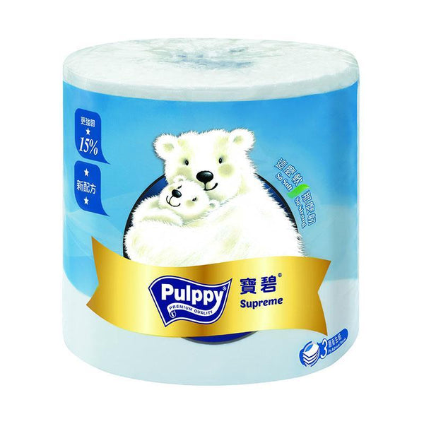 Pulppy 寶碧 - 3層高級衛生紙 – 海藍系列 10卷一條 - 同人辦館 Our HK Mall