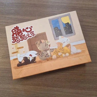 膳心小館 - 【中秋早鳥預訂】「貓貓之家」迷你流心奶皇月餅 (一盒六件裝)｜貓奴生活日常插畫 義賣助流浪貓｜香港製造