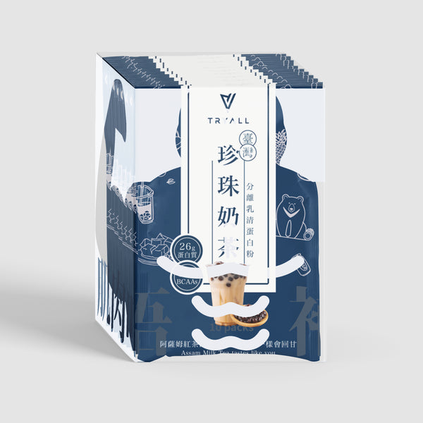 TRYALL -【10包裝】珍珠奶茶全分離乳清蛋白｜35g/包