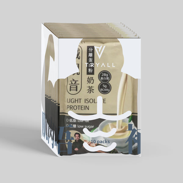 TRYALL - 「新品預售」【10包裝】Light分離蛋白｜鐵觀音奶茶｜36g/包