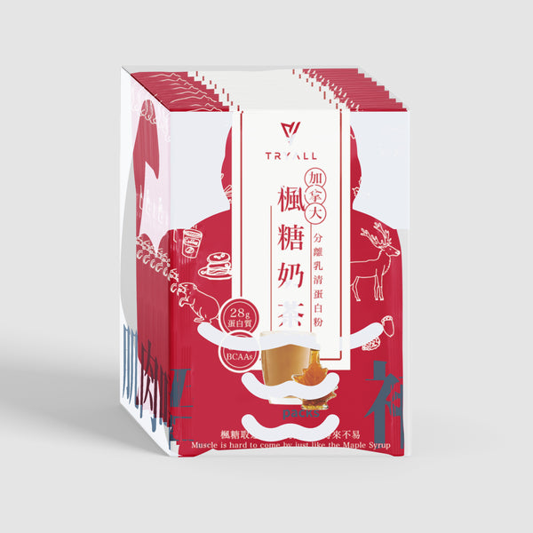 TRYALL -【10包裝】楓糖奶茶全分離乳清蛋白｜38g/包