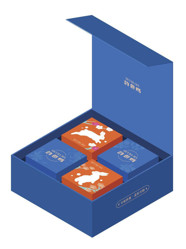 許爸媽食品 - 大紅袍烏龍茶奶黃｜金沙香芋奶黃 (4件裝 )