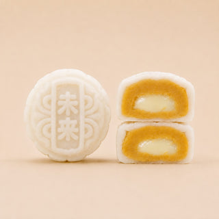 Mirai Bakery - 【中秋早鳥預訂】奶醬冰皮月餅 (一盒四件裝)｜香濃花生煉奶爆餡｜香港製造