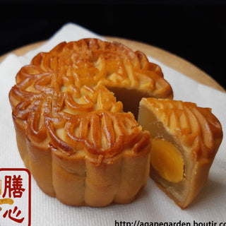 膳心小館 - 預訂｜傳統雙黃白蓮蓉月餅 四個裝