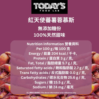 Today's Food Lab - 紅天使蕃薯蓉慕斯 100g