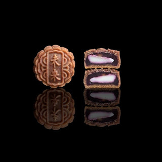 Mirai bakery - 預訂｜紫薯麻糬月餅｜四個裝