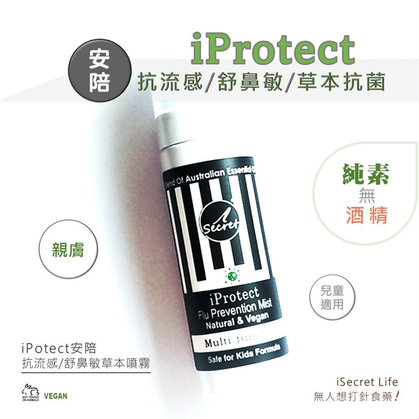 iSecret - iProtect安陪｜抗流感舒鼻敏草本噴霧｜家庭裝 80ml