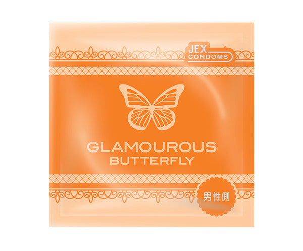 JEX - 魅力蝴蝶 豐潤 8 片裝 乳膠安全套 8片 - 平行進口