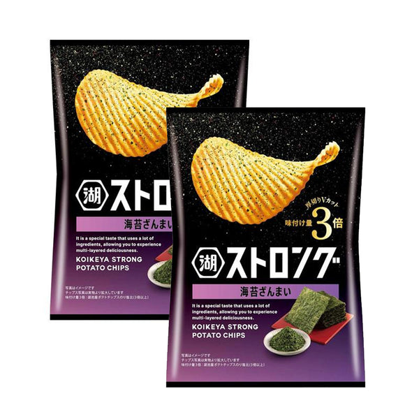 湖池屋 - [2包］3倍 海苔味厚切薯片 53g